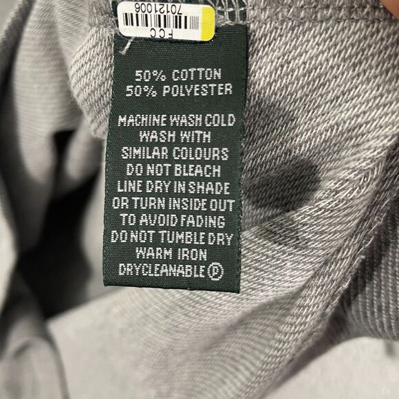 Rodd & Gunn 1/4 Zip Sweater  Men L Gray Long Sleeve Elbow Pads Pullover - Picture 5 of 10